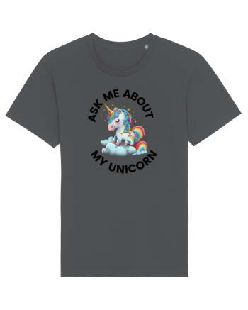 Unicorn Ask Me About My Unicorn , design 1 Anthracite