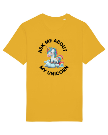 Unicorn Ask Me About My Unicorn , design 1 Spectra Yellow