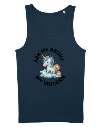 Unicorn Ask Me About My Unicorn , design 1 Navy