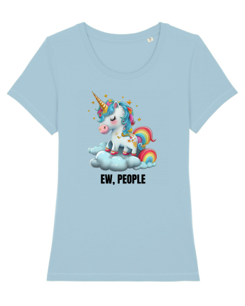 Unicorn Ew, People , design 1 Sky Blue
