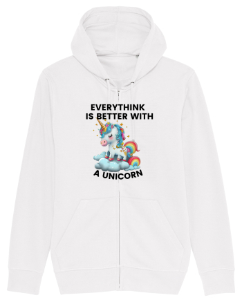 Unicorn Everythink is better with a Unicorn, design 1 White