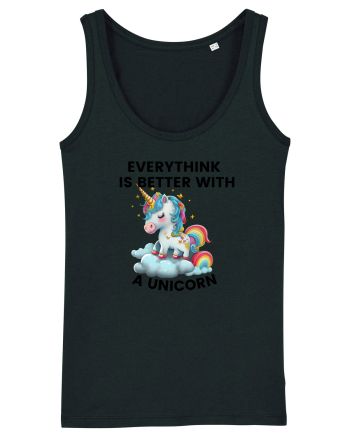 Unicorn Everythink is better with a Unicorn, design 1 Black