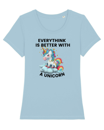 Unicorn Everythink is better with a Unicorn, design 1 Sky Blue