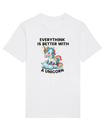 Unicorn Everythink is better with a Unicorn, design 1 White