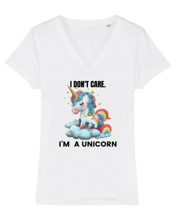 Unicorn I don't care. I'M A UNICORN, design 1 White