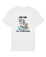 Unicorn I don't care. I'M A UNICORN, design 1 Tricou mânecă scurtă Unisex Rocker