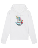 Unicorn mesaj Unicorns are real always, design 1 Hanorac Unisex Drummer