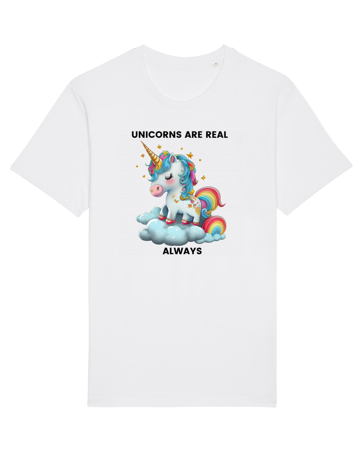Tricou mânecă scurtă Unisex Rocker White