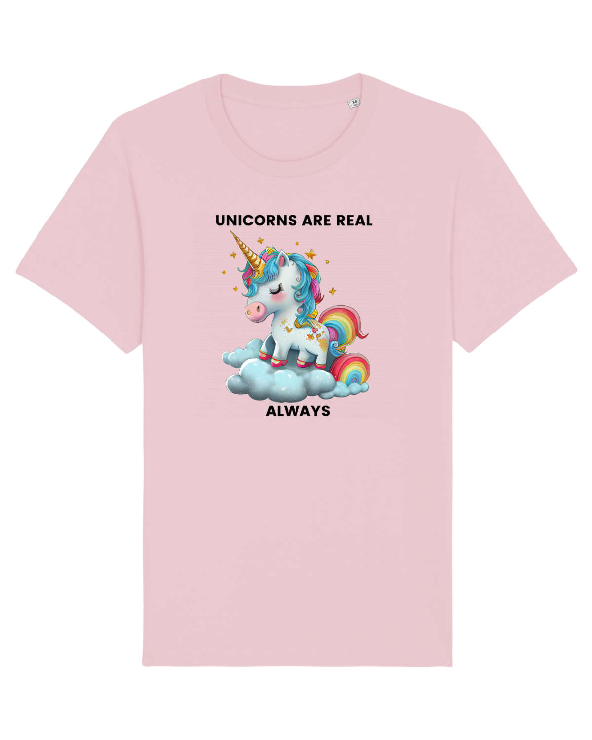 Tricou mânecă scurtă Unisex Rocker Cotton Pink