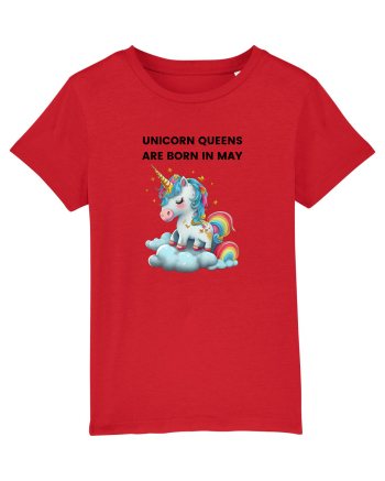 Unicorn mesaj UNICORN QUEENS ARE BORN IN may,  design 1 Red