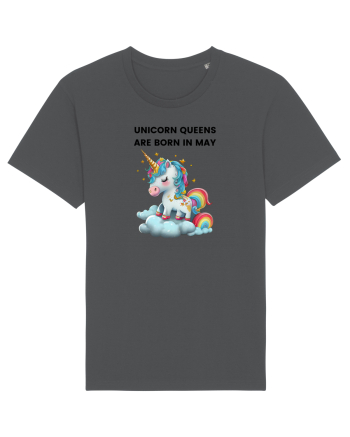 Unicorn mesaj UNICORN QUEENS ARE BORN IN may,  design 1 Anthracite
