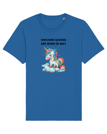 Unicorn mesaj UNICORN QUEENS ARE BORN IN may,  design 1 Royal Blue