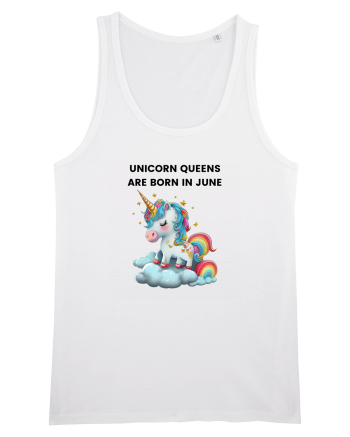 Unicorn mesaj UNICORN QUEENS ARE BORN IN june,  design 1 White