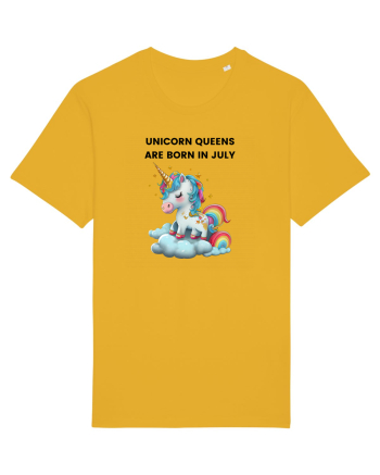 Unicorn mesaj UNICORN QUEENS ARE BORN IN july,  design 1 Spectra Yellow
