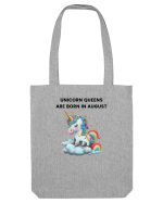 Unicorn mesaj UNICORN QUEENS ARE BORN IN august,  design 1 Sacoșă textilă
