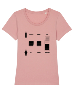 Men vs. women Tricou mânecă scurtă guler larg fitted Damă Expresser