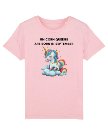 Unicorn mesaj UNICORN QUEENS ARE BORN IN september,  design 1 Cotton Pink