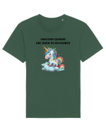 Unicorn mesaj UNICORN QUEENS ARE BORN IN november,  design 1 Tricou mânecă scurtă Unisex Rocker