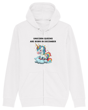 Unicorn mesaj UNICORN QUEENS ARE BORN IN december,  design 1 White