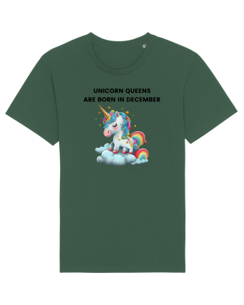 Unicorn mesaj UNICORN QUEENS ARE BORN IN december,  design 1 Bottle Green