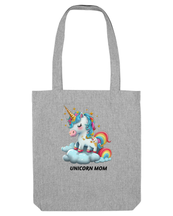 Unicorn mesaj UNICORN MOM,  design 1 Heather Grey