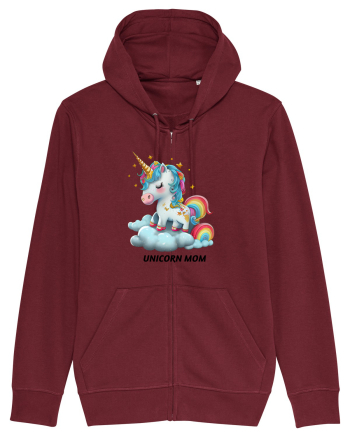 Unicorn mesaj UNICORN MOM,  design 1 Burgundy
