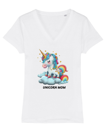 Unicorn mesaj UNICORN MOM,  design 1 White