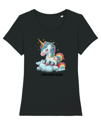 Unicorn mesaj UNICORN MOM,  design 1 Black