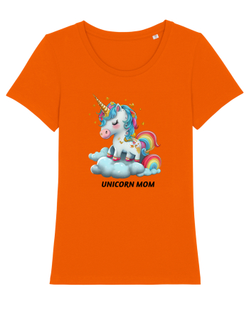 Unicorn mesaj UNICORN MOM,  design 1 Bright Orange