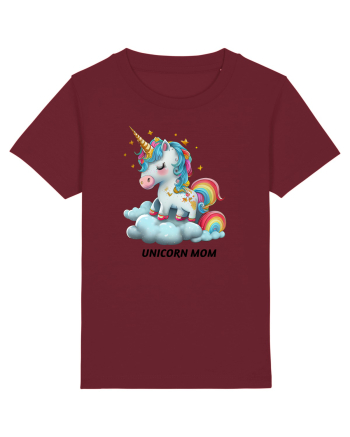 Unicorn mesaj UNICORN MOM,  design 1 Burgundy