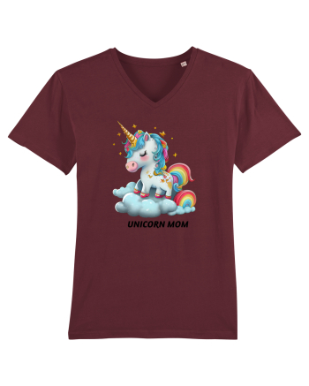 Unicorn mesaj UNICORN MOM,  design 1 Burgundy
