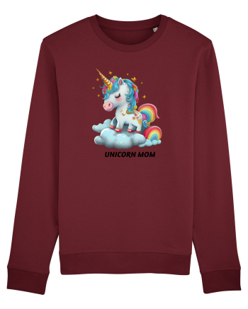 Unicorn mesaj UNICORN MOM,  design 1 Burgundy