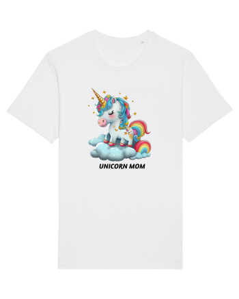 Unicorn mesaj UNICORN MOM,  design 1 White
