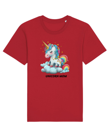 Unicorn mesaj UNICORN MOM,  design 1 Red