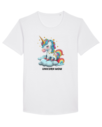 Unicorn mesaj UNICORN MOM,  design 1 White