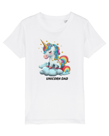 Unicorn mesaj UNICORN dad,  design 1 White