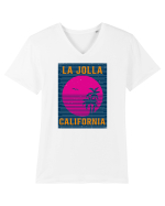 La Jolla California Tricou mânecă scurtă guler V Bărbat Presenter