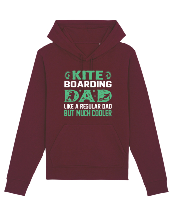 kite Boarding Dad Like A Regular Dad But Much Cooler Burgundy
