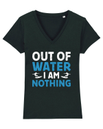 Out of water I am nothing Tricou mânecă scurtă guler V Damă Evoker