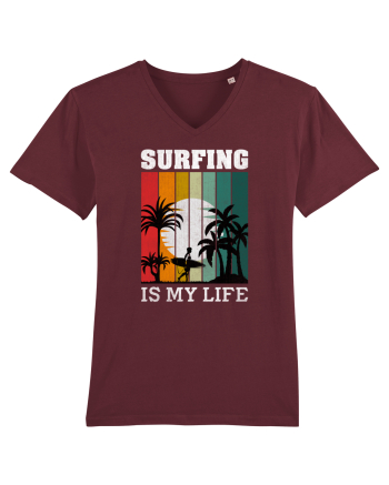 Surfing Is My Life Burgundy