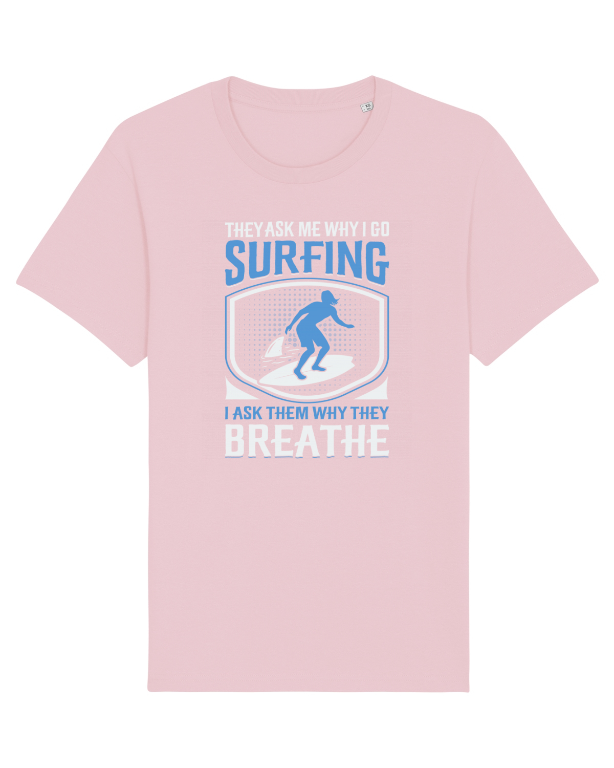Tricou mânecă scurtă Unisex Rocker Cotton Pink