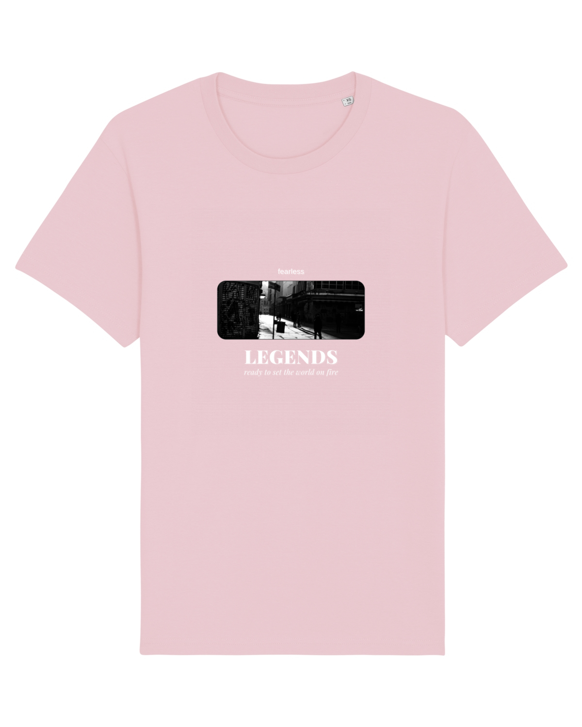 Tricou mânecă scurtă Unisex Rocker Cotton Pink