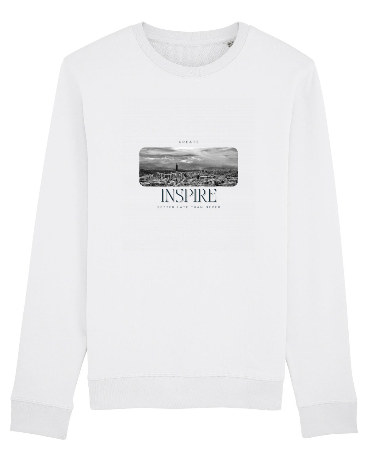 Bluză mânecă lungă Unisex Rise White