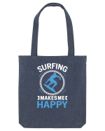 Surfing Makes Me Happy Sacoșă textilă