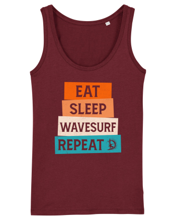 Eat Sleep Wavesurf Repeat Burgundy