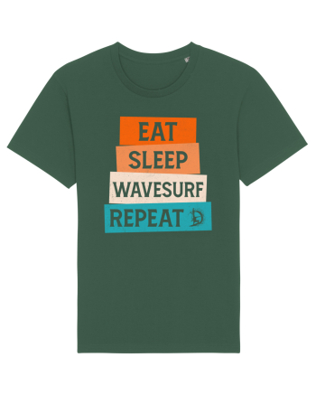 Eat Sleep Wavesurf Repeat Bottle Green