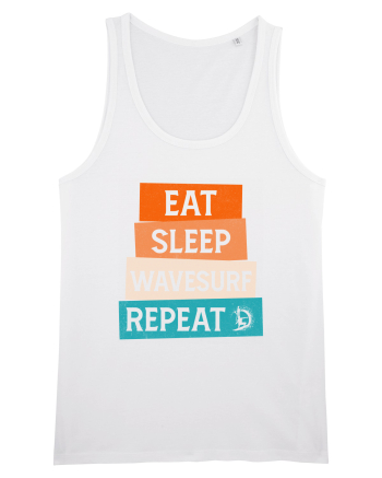Eat Sleep Wavesurf Repeat White