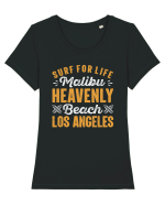 Surf For Life Malibu Heavenly Beach Los Angeles Tricou mânecă scurtă guler larg fitted Damă Expresser