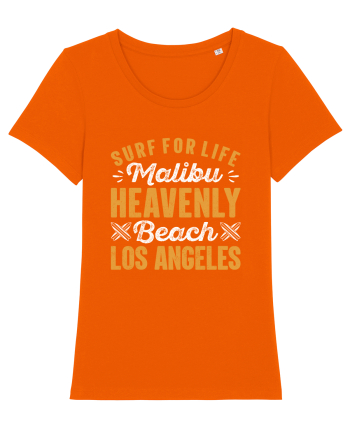 Surf For Life Malibu Heavenly Beach Los Angeles Bright Orange