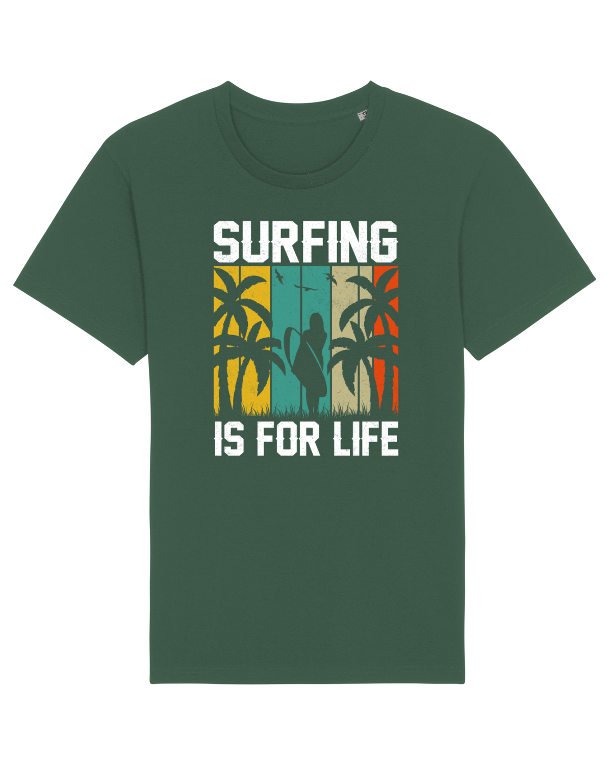 Tricou mânecă scurtă Unisex Rocker Bottle Green